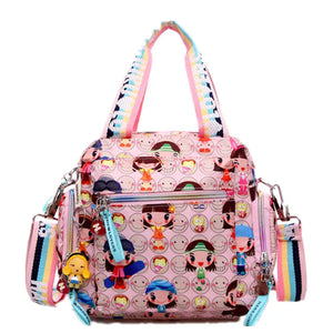 Harajuku Doll Cartoon Cross-body Bag + Key Chain