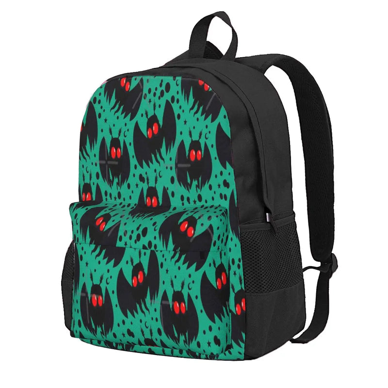 Mothman Green Night Backpacks Men's Women School Bag Girl