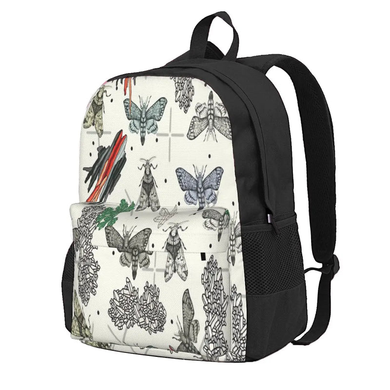 Moths And Rocks Backpack Men's Bag Women's Back Bag