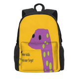 Motivational Lizard Backpacks Retro Bag Teenagers