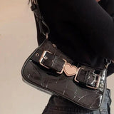 Crocodile Pattern Shoulder Bag Women's Underarm Phone Bag