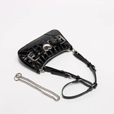Crocodile Pattern Shoulder Bag Women's Underarm Phone Bag