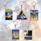 Back To Future Keychain Vintage Pendant Key Chain Ring