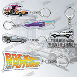 Back To Future Keychain Vintage Pendant Key Chain Ring