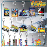 Back To Future Keychain Vintage Pendant Key Chain Ring