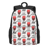 Mox Backpacks Men's Women's Plain Zip Pockets