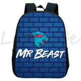 Mr Beast Lightning Cat Backpack Cartoon Bookbag Kindergarten Knapsack