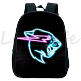 Mr Beast Lightning Cat Backpack Cartoon Bookbag Kindergarten Knapsack