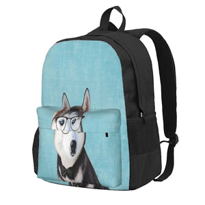 Siberian Husky Backpacks Men's & Women's School Bag