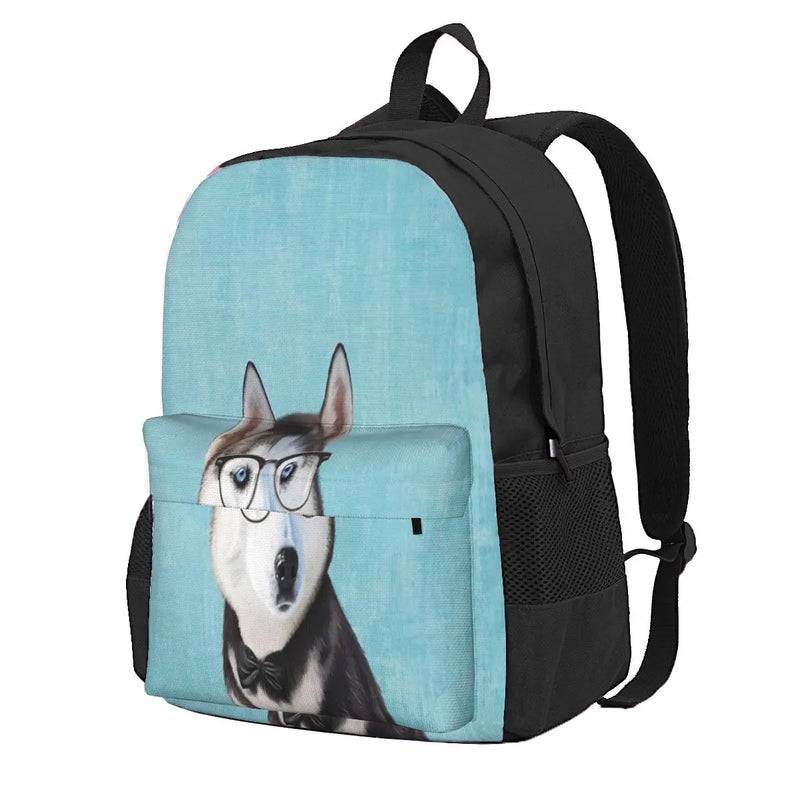 Siberian Husky Backpacks Men's & Women's School Bag