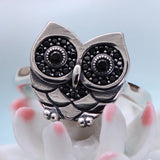 Vintage Owl Ring in 925 Silver, Unique and Stylish Design