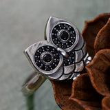 Vintage Owl Ring in 925 Silver, Unique and Stylish Design