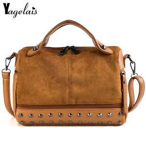 Soft Leather Oblique Satchel Shoulder Bag for Women