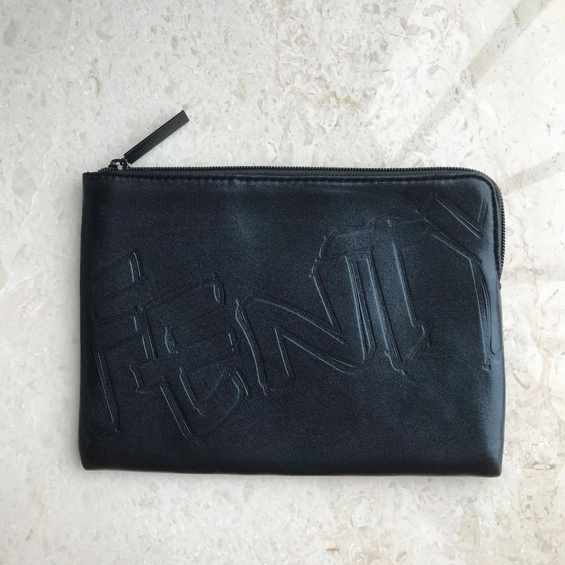Mugle Angel Metallic Makeup Bag with Star Clutch Handbag