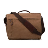 Mugu Canvas Shoulder Bag for Men - Large 17 Inch Computer Bag