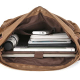 Mugu Canvas Shoulder Bag for Men - Large 17 Inch Computer Bag