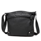 Multi-Compartment PU Leather Crossbody Bag for Women