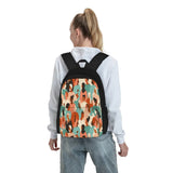 Multi-Ethnic Crowd Backpacks Men's and Women's Zipper Backpacks