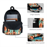 Multi-Ethnic Crowd Backpacks Men's and Women's Zipper Backpacks