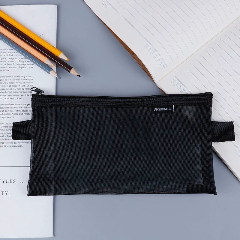 Multi-Function Mesh Beauty Zipper Cosmetic Travel Bag