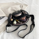 Multi-Function Women's Waist Bag Pu Leather Crossbody Chest Bags