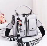 Multi-Functional Leather Shoulder Bag Tote Cross Bag