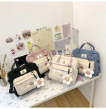 Multi-Functional Women Backpack Preppy Style Shoulder Bag Teenage Girls Bag