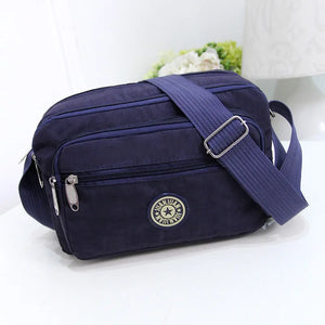 Layer Messenger Bag Women Canvas Middle-Aged Woman Crossbody Mother Bag