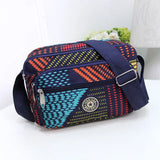 Canvas Messenger Bag for Women Middle Aged Mother Nylon Shoulder Bag