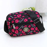 Canvas Messenger Bag for Women Middle Aged Mother Nylon Shoulder Bag
