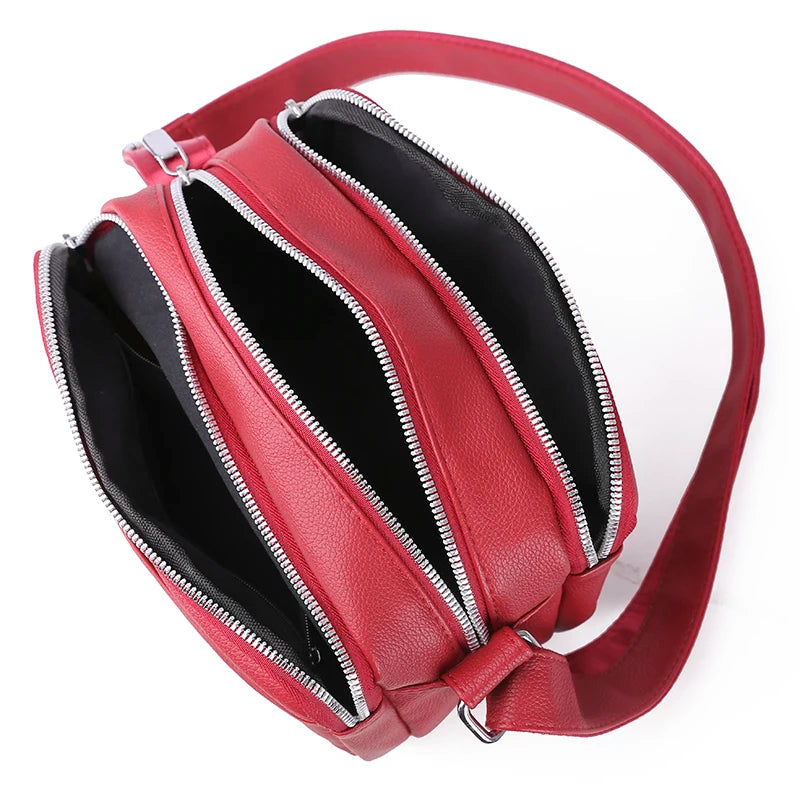 Women's Solid Shoulder Bag High Messenger Pack Daily Crossbody Bag