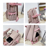 Large Capacity Multi-Pocket Nylon School Backpack