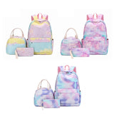 Tie Dye School Backpack Set for Students