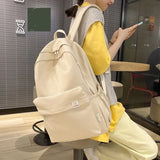 Canvas Backpack Travel Rucksack School Bag Women Student Teenagers