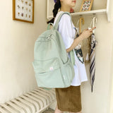 Canvas Backpack Travel Rucksack School Bag Women Student Teenagers