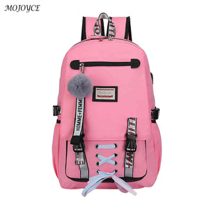 Multi-Pocket Students Backpack School Bag for Teenage Girls Boys
