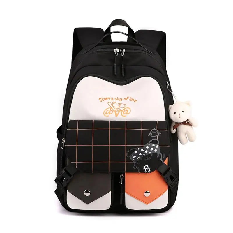 Nylon Backpack Travel Rucksack Casual Daypack School Bag for Women