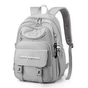 Nylon Backpack Travel Rucksack School Bag for Women Teenagers