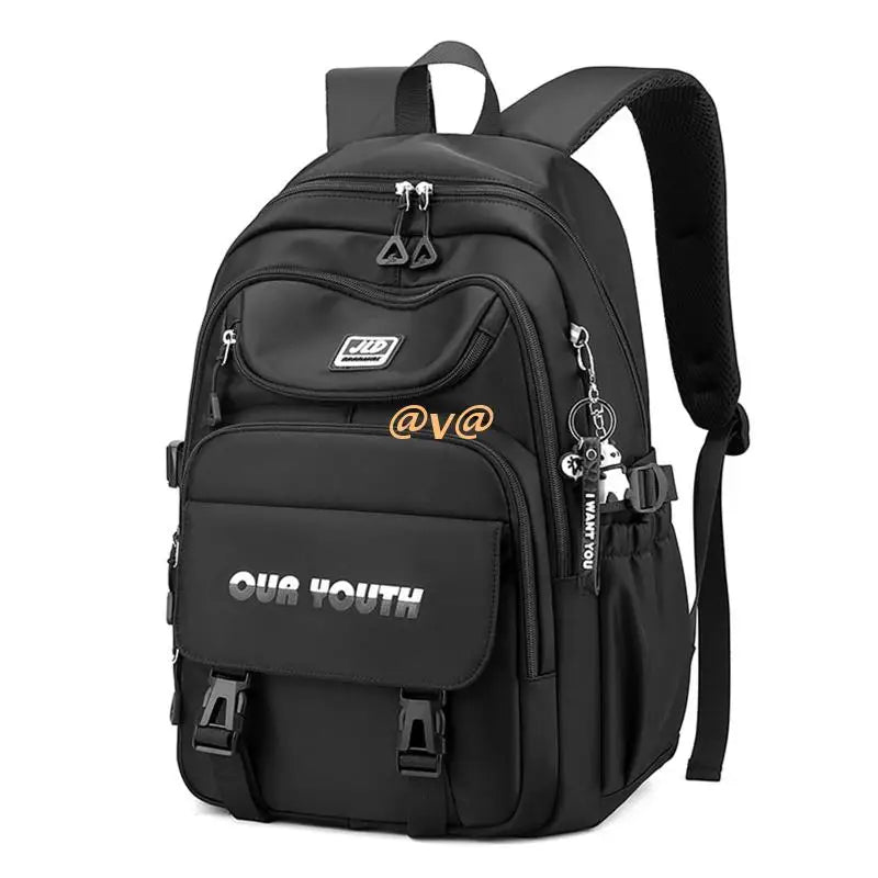 Nylon Backpack Travel Rucksack School Bag for Women Teenagers