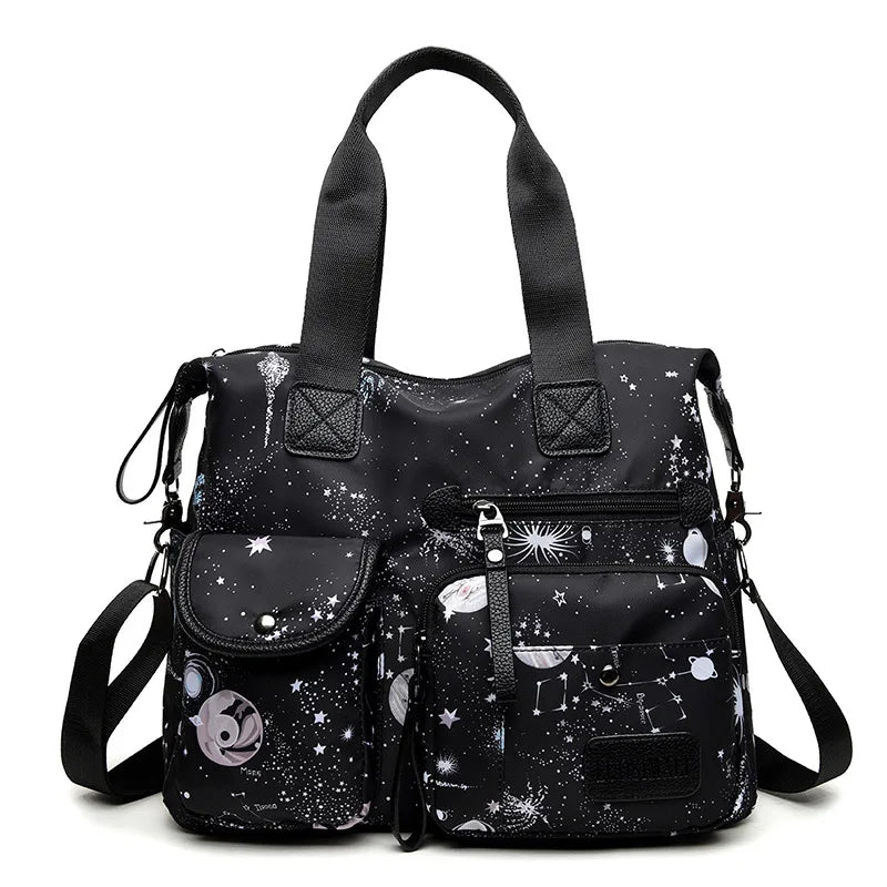Starry Sky Prints Crossbody Bag for Teacher and Nurse