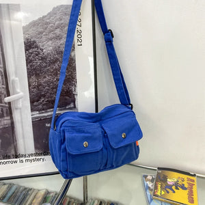 Canvas Big Size Handbag Female Male Teenager Student Over Large Messenger Bag