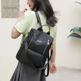 Solid High Casual Student School Backpacks for Teens