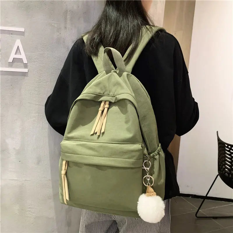 Multi-colors Nylon Backpack Waterproof Durable Portable Knap