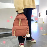 Multi-colors Nylon Backpack Waterproof Durable Portable Knap