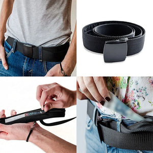 Anti Theft Bag Belt Secret Compartment Travel Wallet Stash Hiding Money Bag