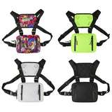 Unisex Oxford Chest Bag Hip Hop Streetwear Shoulder Vest Waist Pack