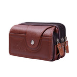 Multifunction Phone Pouch Classic Texture Men Waist Pack