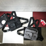 Women's Multi-function Secret Hiding Pocket Vest Hip-Hop Street Wear Bag