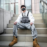 Women's Multi-function Secret Hiding Pocket Vest Hip-Hop Street Wear Bag