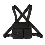 Women's Multi-function Secret Hiding Pocket Vest Hip-Hop Street Wear Bag